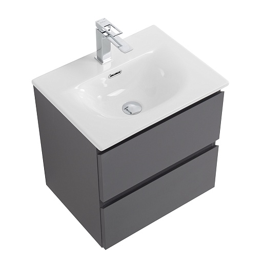 BelBagno Тумба с раковиной Kraft 39-50 подвесная Темно-Серый матовый с раковиной BB-8099-3-50 – картинка-7